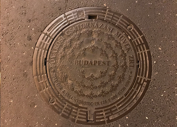 ブダペストのマンホール